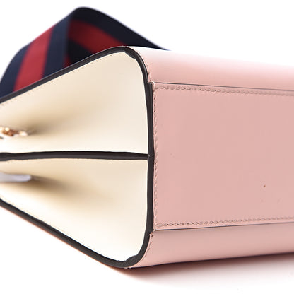 Gucci Nappa Bamboo Web Mini Nymphaea Top Handle Bag Perfect Pink Mystic White 13 of 15