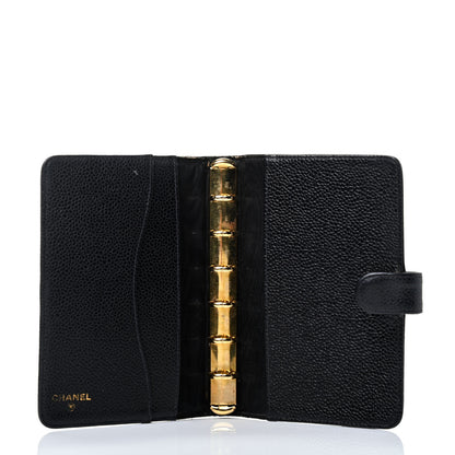 Chanel Caviar CC Small Ring Agenda Planner Black 4 of 4