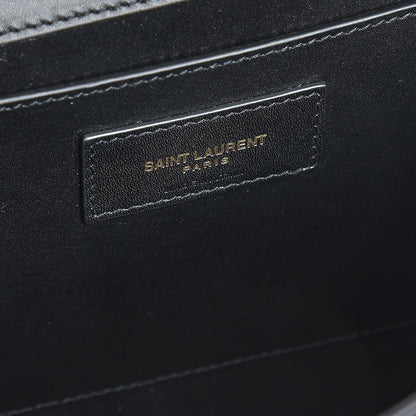 Saint Laurent Smooth Calfskin Medium Classic Monogram Kate Tassel Satchel Black 6 of 8