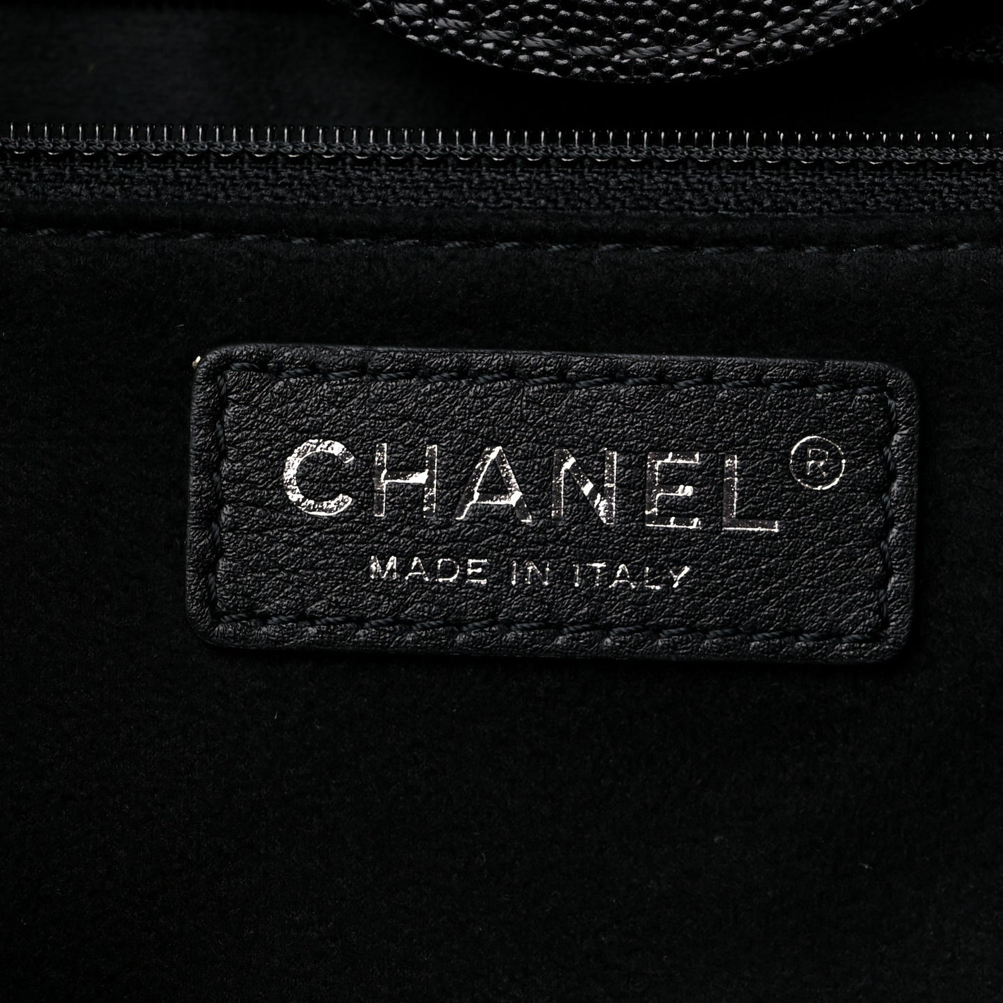 Caviar Medium Studded Deauville Tote Black