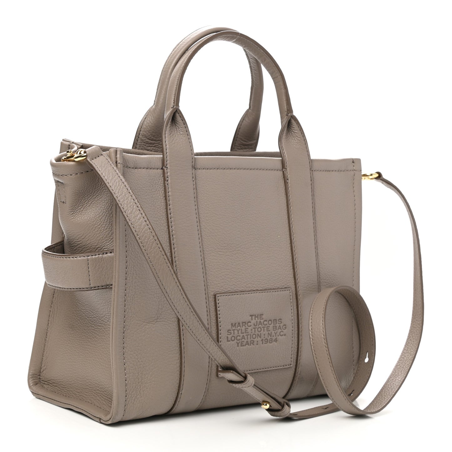 Grained Calfskin Medium The Tote Bag Taupe