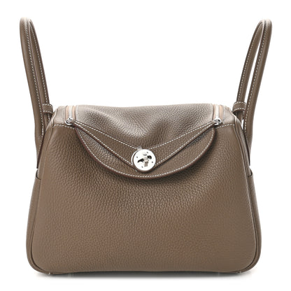 Hermes Taurillon Clemence Lindy 26 Etoupe 1 of 8