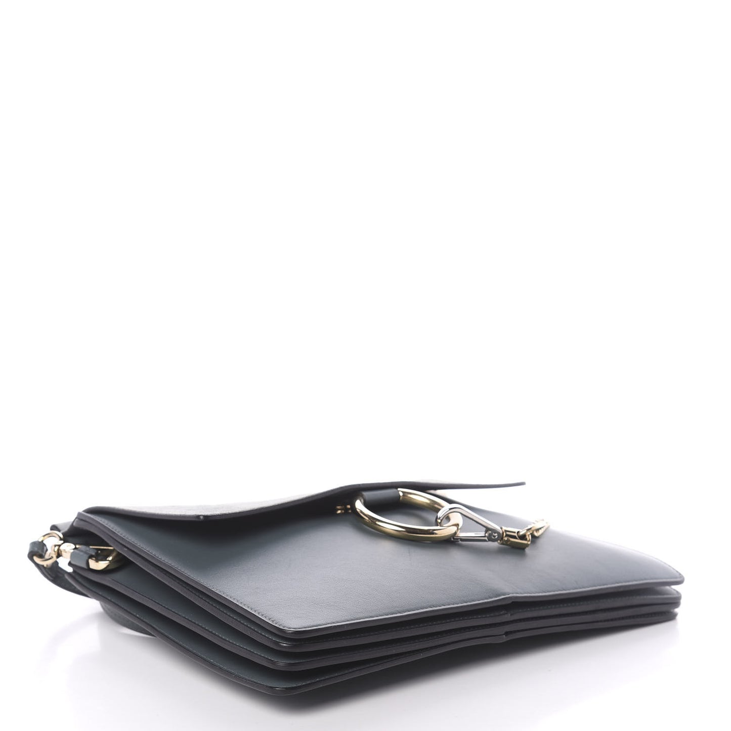 Suede Calfskin Medium Faye Shoulder Bag Cloudy Blue