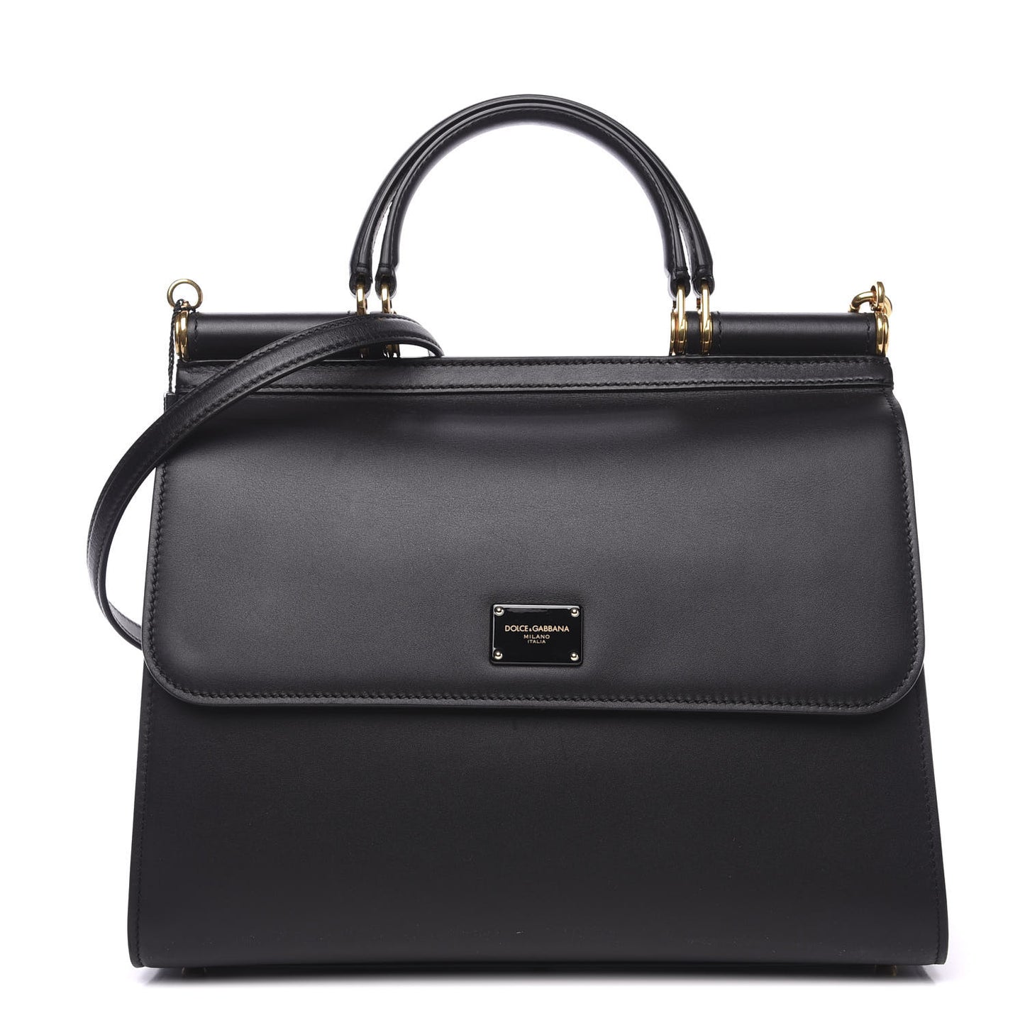 Vitello Morbido Large Sicily 58 Bag Black