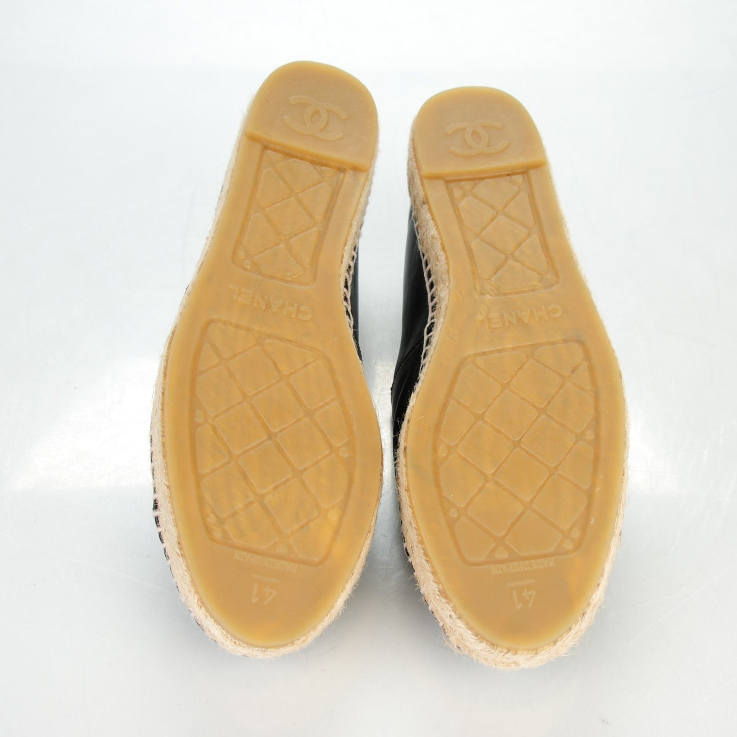 Lambskin CC Espadrilles 41 Black