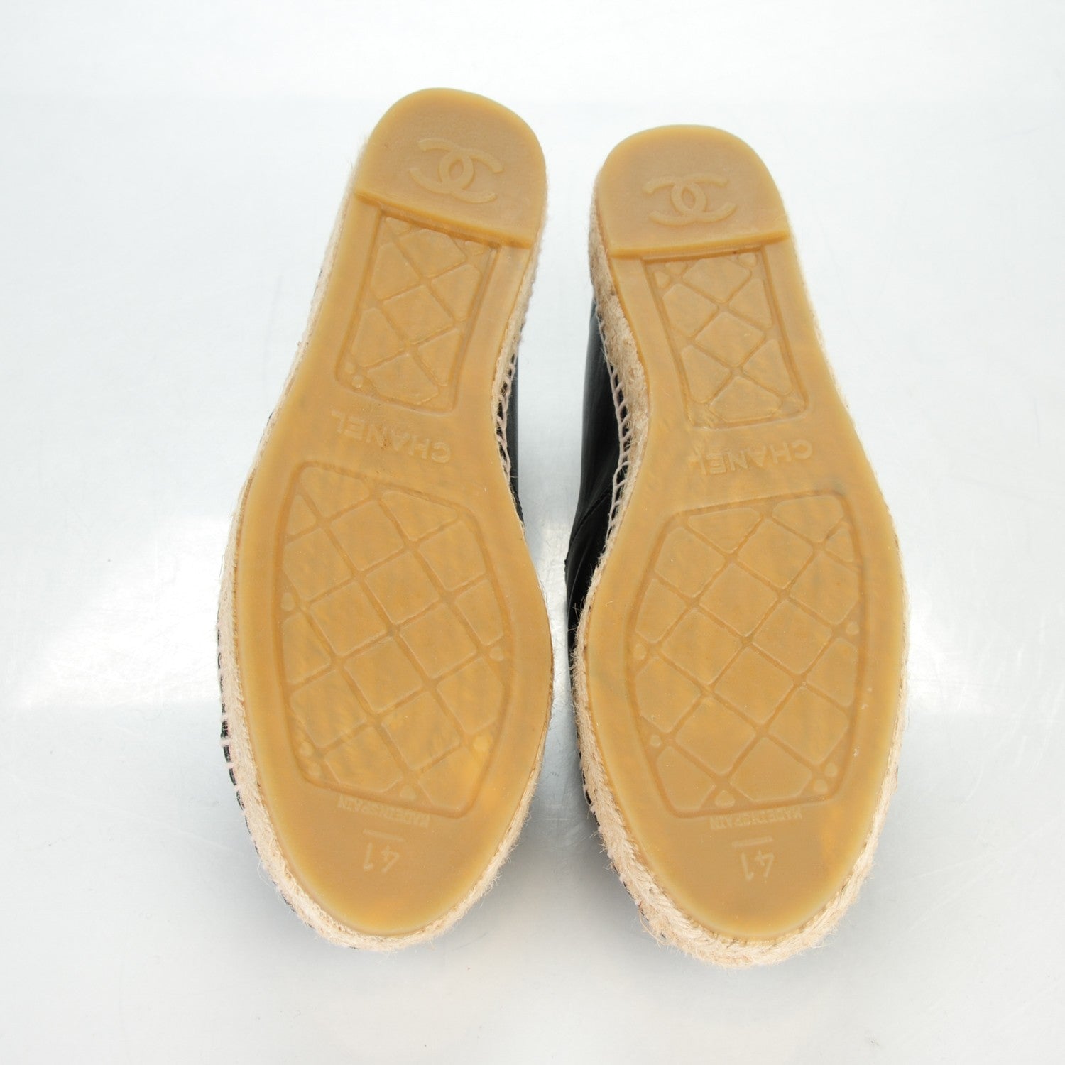 Chanel Lambskin CC Espadrilles 41 Black 4 of 9