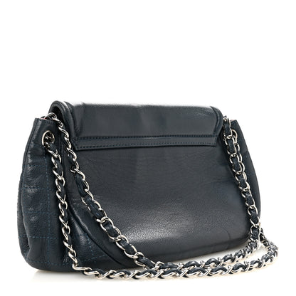 Chanel Caviar Large Half Moon Flap Navy 3 of 12