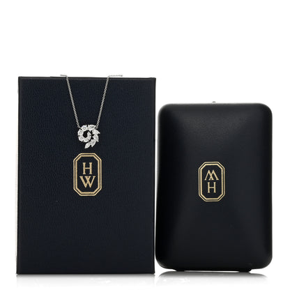 Harry Winston Platinum Diamond Small Open Cluster Pendant Necklace 4 of 4