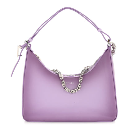 Givenchy Smooth Calfskin Small Moon Cut Out Shoulder Bag Mauve 1 of 11