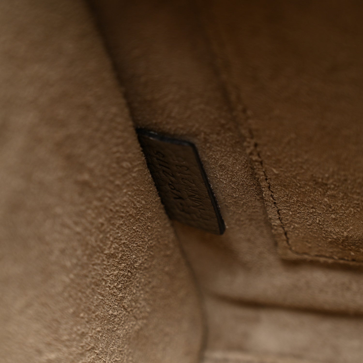 Celine Drummed Calfskin Nano Luggage Souris 7 of 13