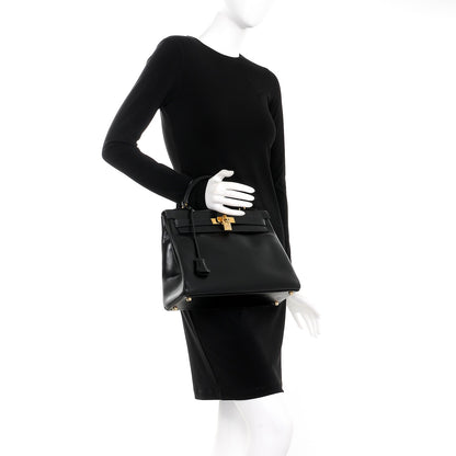 Hermes Box Kelly Retourne 32 Black 3 of 35