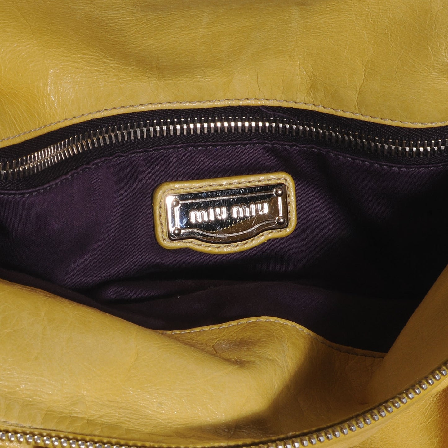 Leather Vitello Lux Bow Bag Polline
