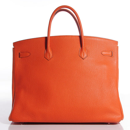 Hermes Togo Birkin 40 Orange 3 of 28