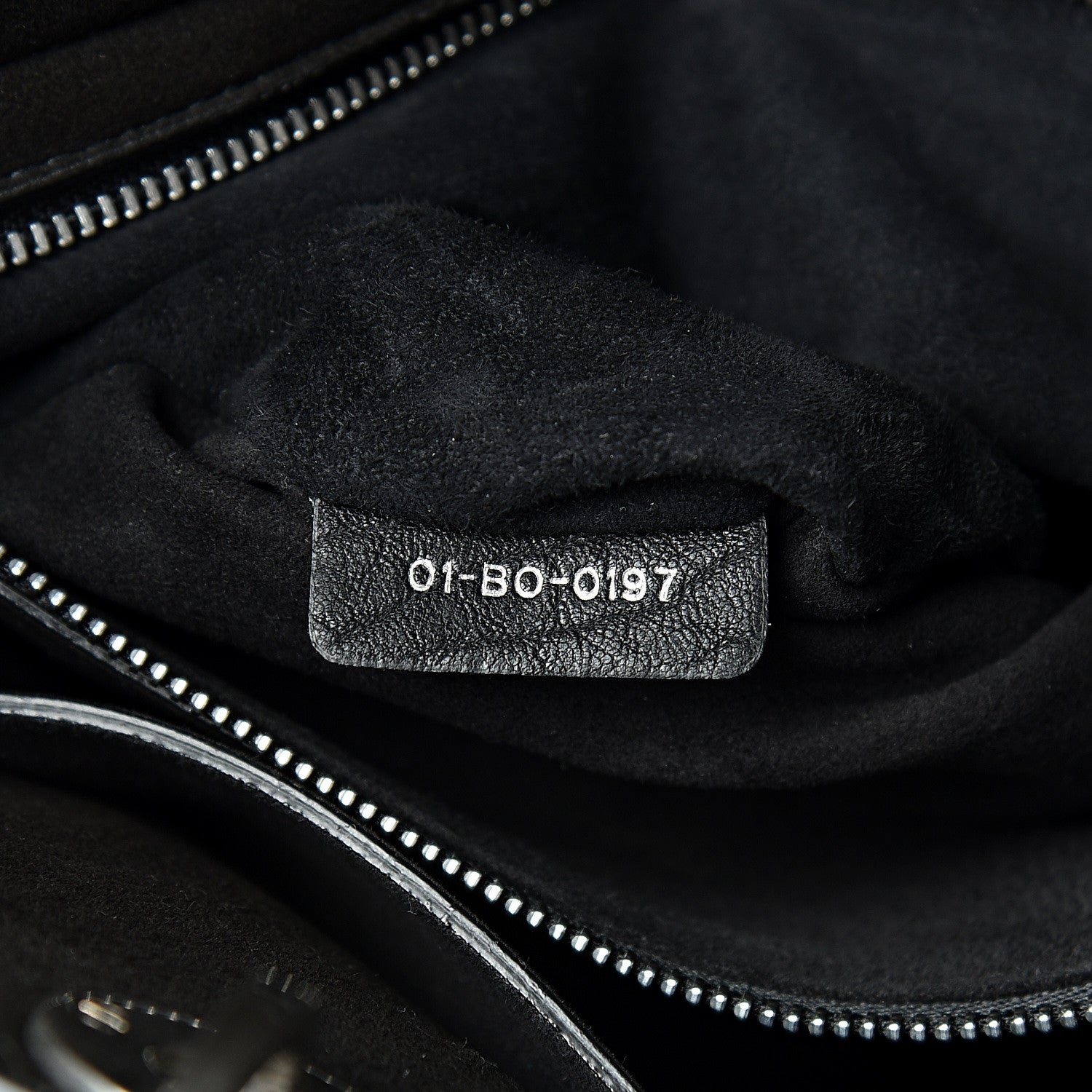 Christian Dior Canyon Grained Lambskin Large Lady Dior Black 6 of 9