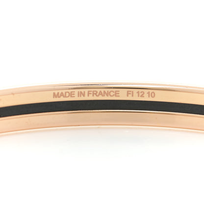 Hermes Enamel Printed Extra Narrow Bracelet 70 Pannacotta 5 of 5