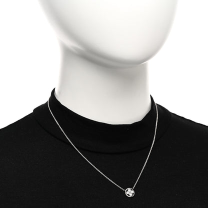 Louis Vuitton 18K White Gold Diamond Blossom BB Pendant Necklace 2 of 6