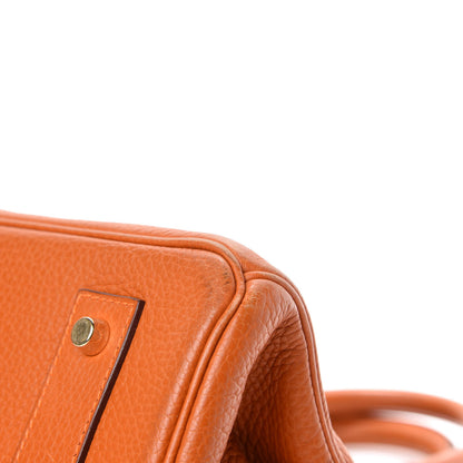 Hermes Taurillon Clemence JPG Birkin 42 Orange 32 of 38