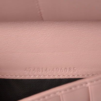 Gucci Calfskin Matelasse GG Marmont Zip Around Organizer Wallet Perfect Pink 7 of 8