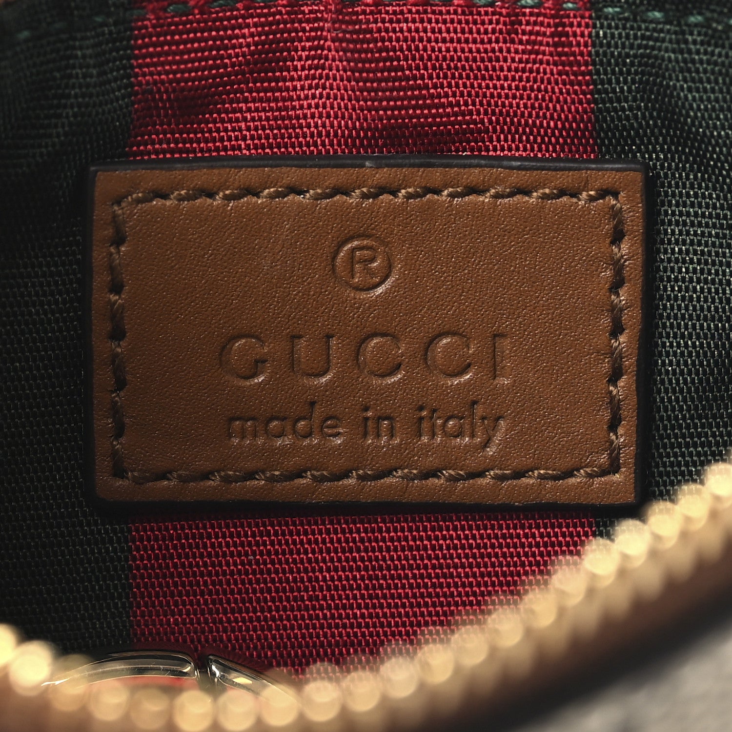 Gucci GG Supreme Monogram Selleria Key Case Brown 6 of 8