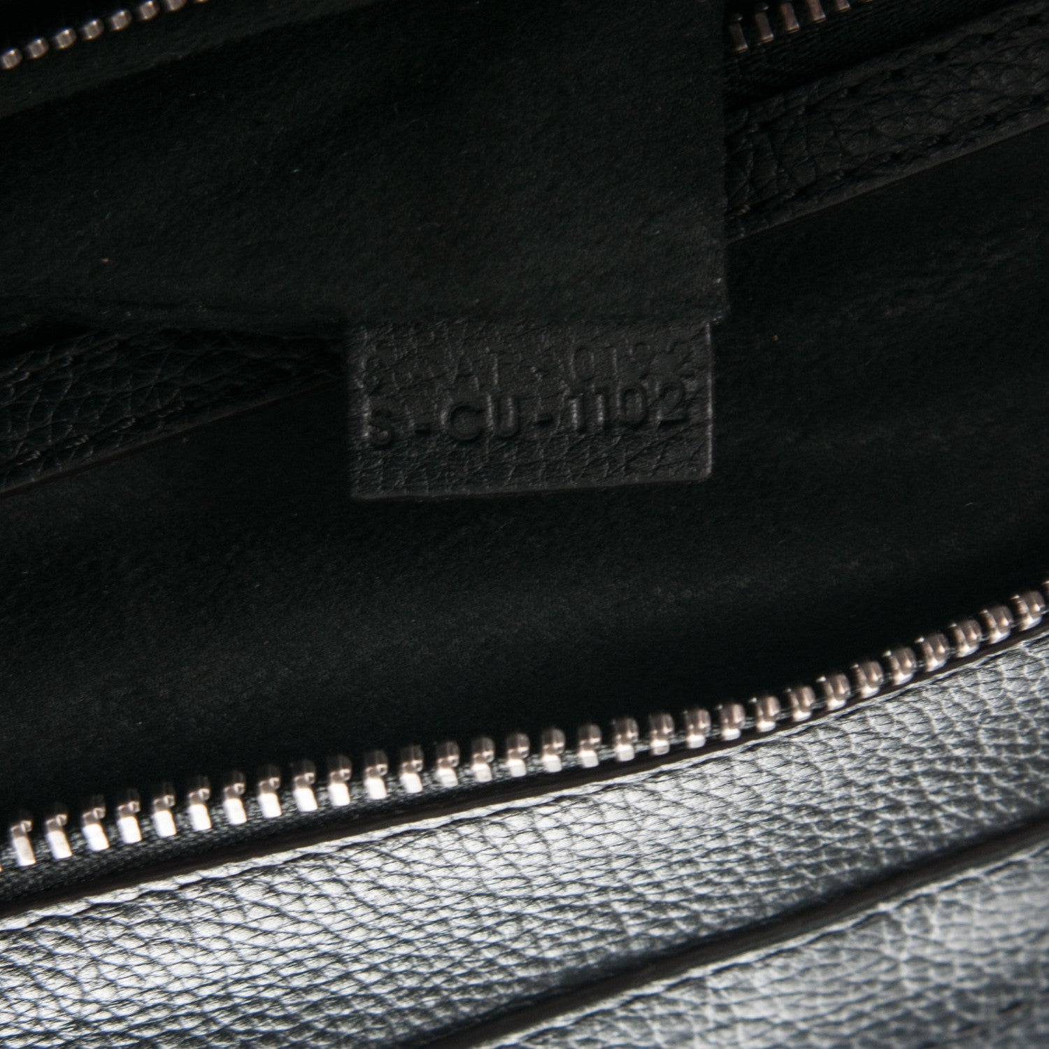 Celine Drummed Calfskin Mini Luggage Black 7 of 7