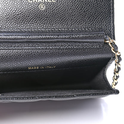 Chanel Caviar Quilted Miss Coco Clutch With Chain Black 4 of 5