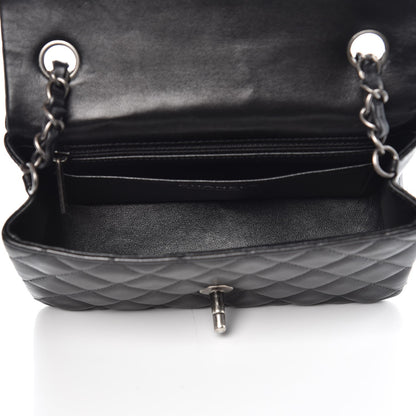 Chanel Lambskin Quilted Mini Rectangular Flap Black 5 of 8