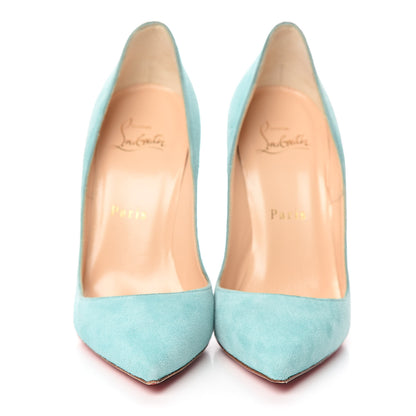 Christian Louboutin Veau Velours So Kate 120 Pumps 36 Turquoise 2 of 8