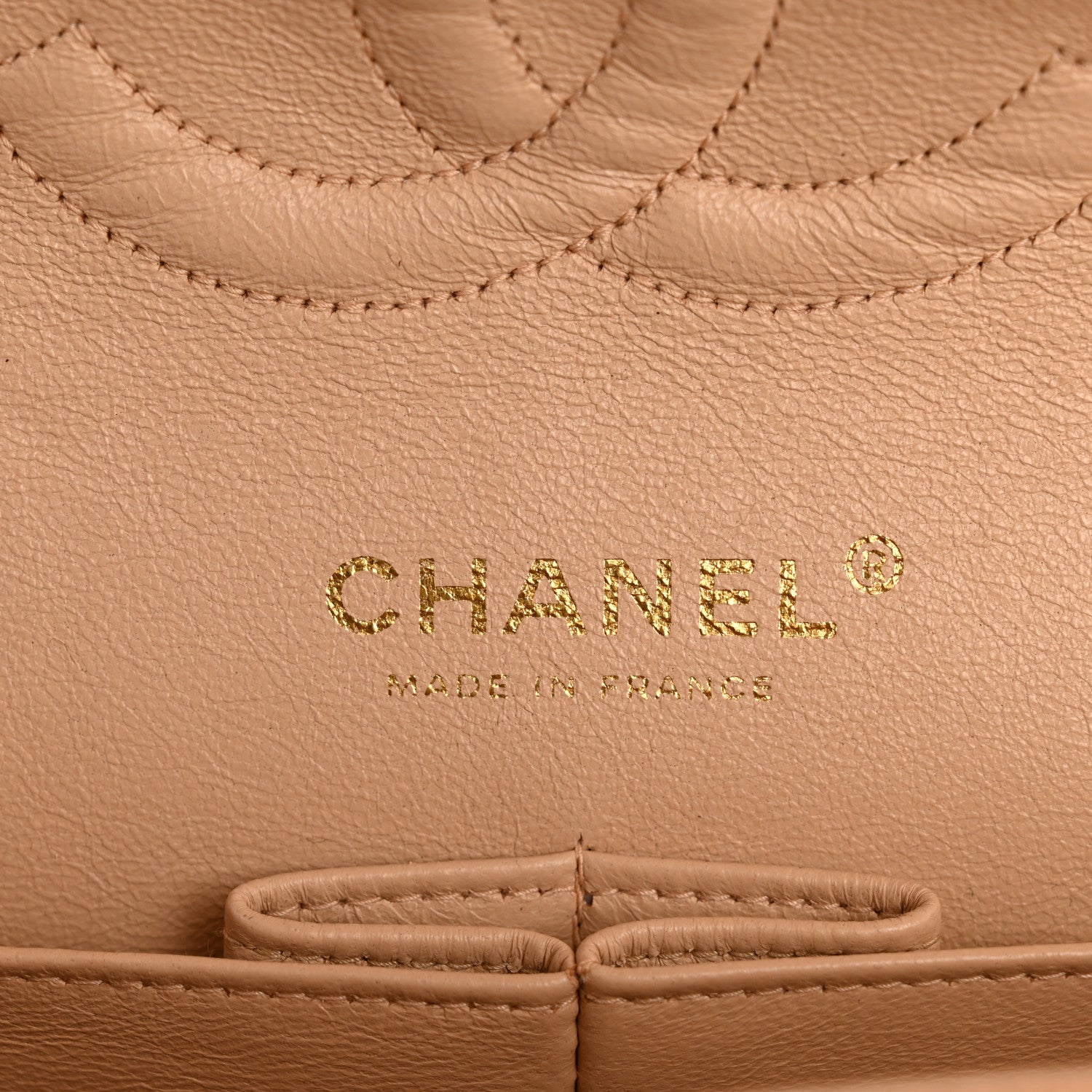 Chanel Caviar Quilted Medium Double Flap Beige Clair 6 of 14