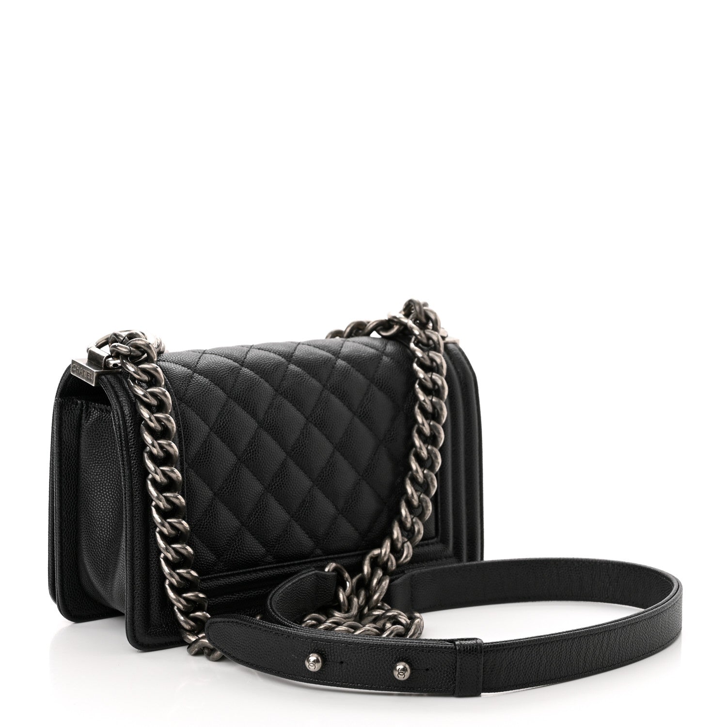 Chanel Caviar Quilted Small Boy Flap Black 2 of 13