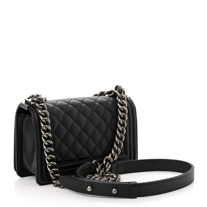 Chanel Caviar Quilted Small Boy Flap Black 2 of 13