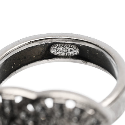 Chanel Crystal CC Ring 52 6 Silver 4 of 4