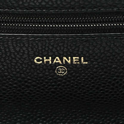 Chanel Caviar Quilted Wallet on Chain WOC Black 6 of 12