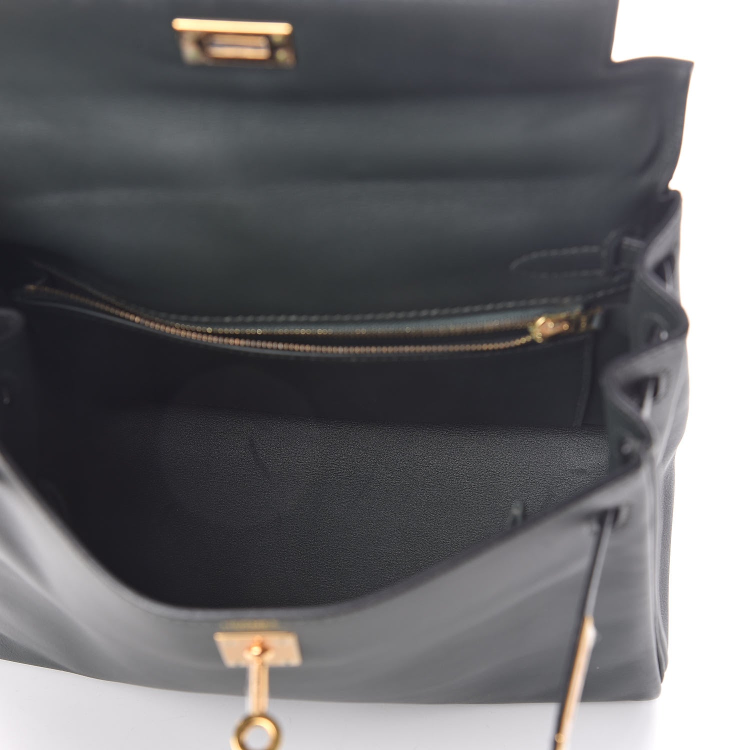 Hermes Swift Kelly Retourne 25 Vert Fonce 5 of 34