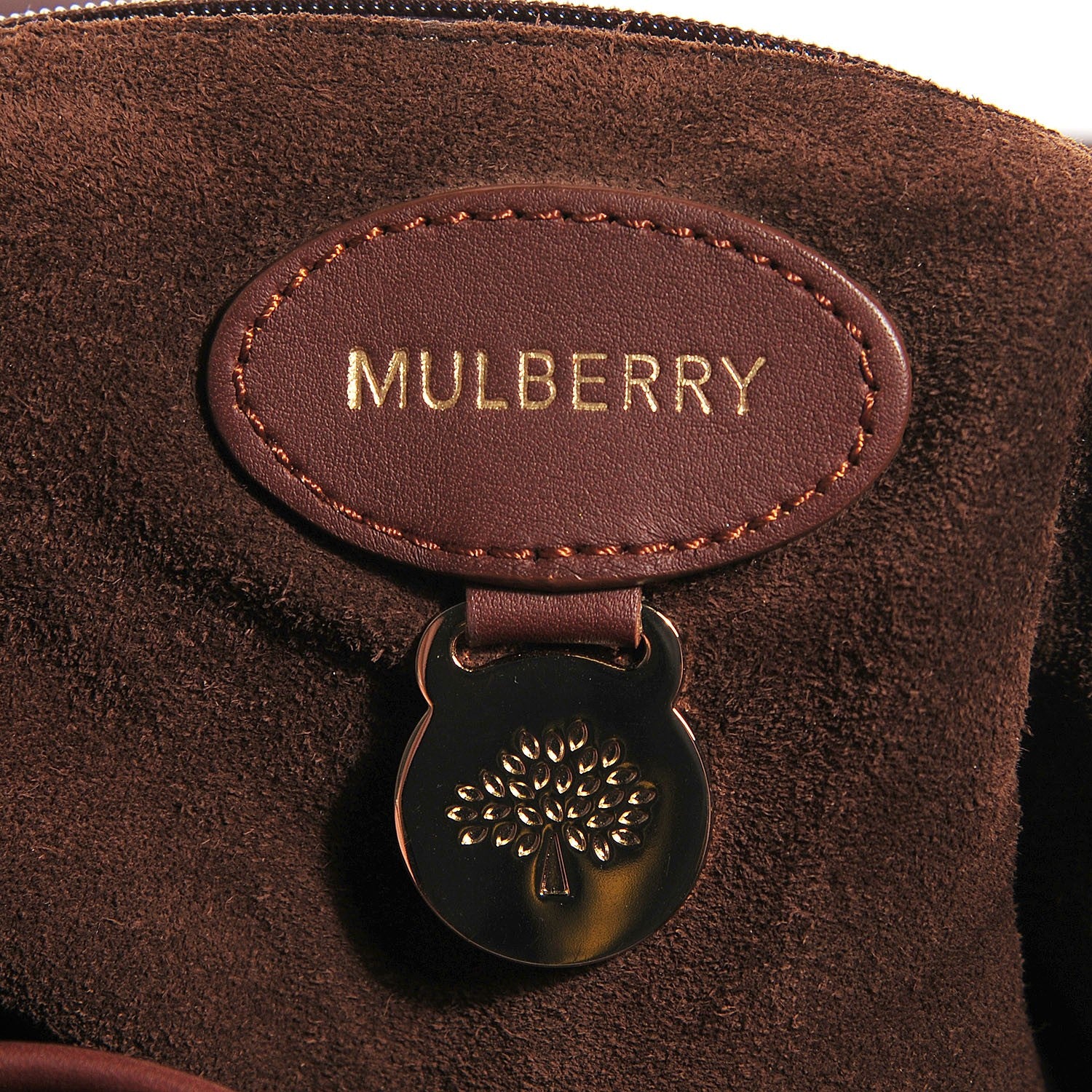 Mulberry Jacquard Floral Alexa Satchel Biscuit Brown 8 of 11