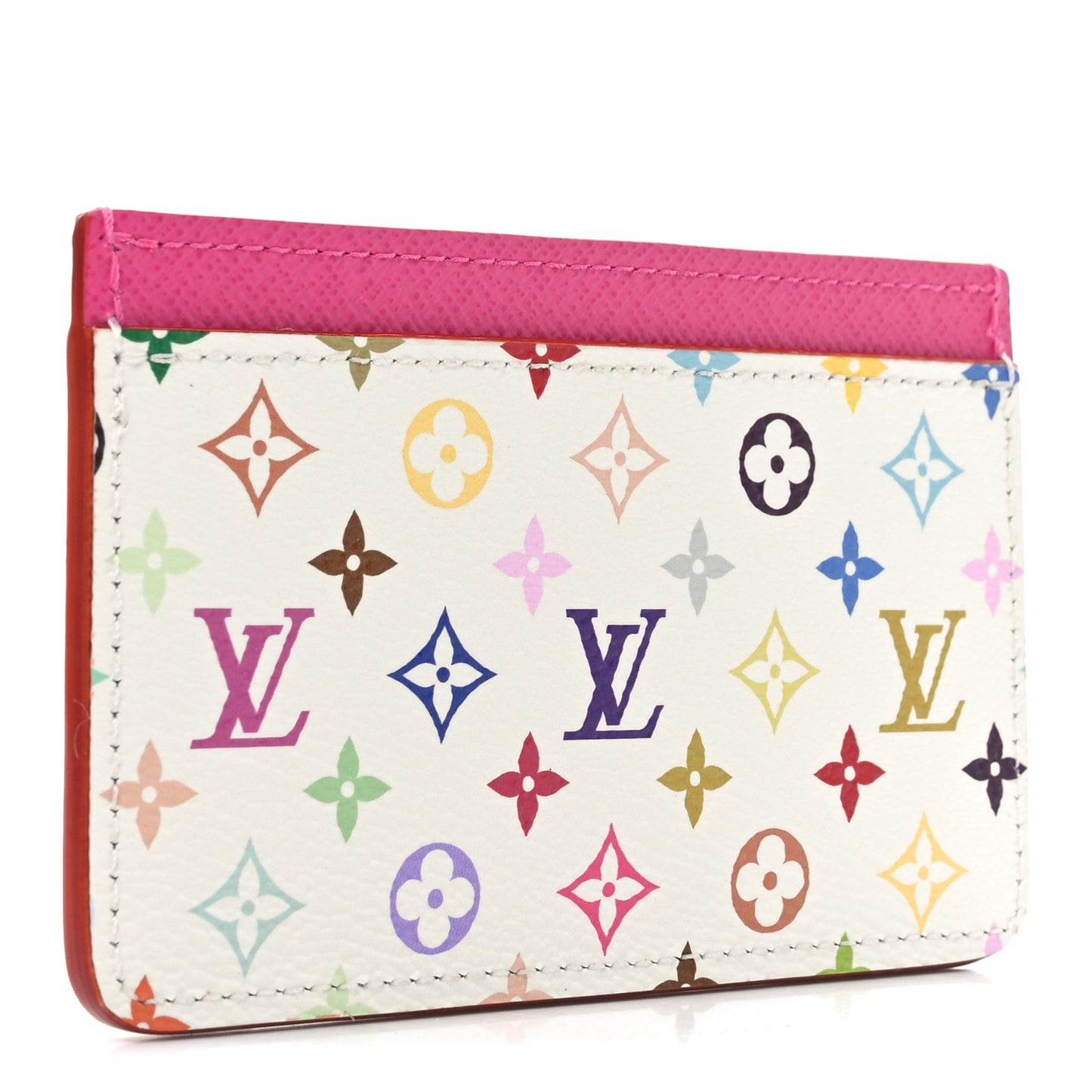 LV X TM Monogram Multicolor Card Holder Kawaii Pink
