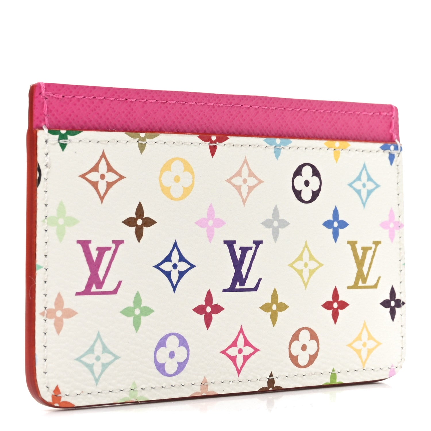 Louis Vuitton LV X TM Monogram Multicolor Card Holder Kawaii Pink 3 of 7