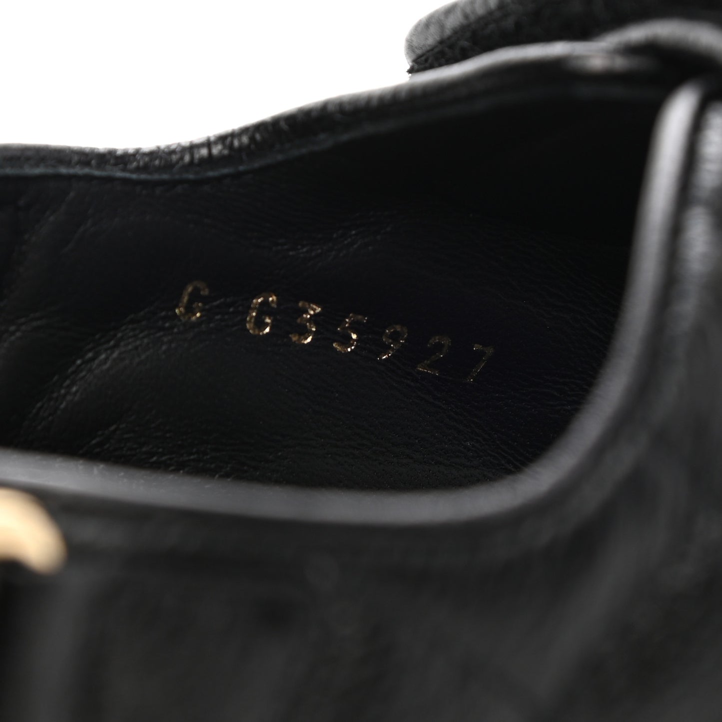 Grained Calfskin Velcro Dad Sandals 35.5 Black