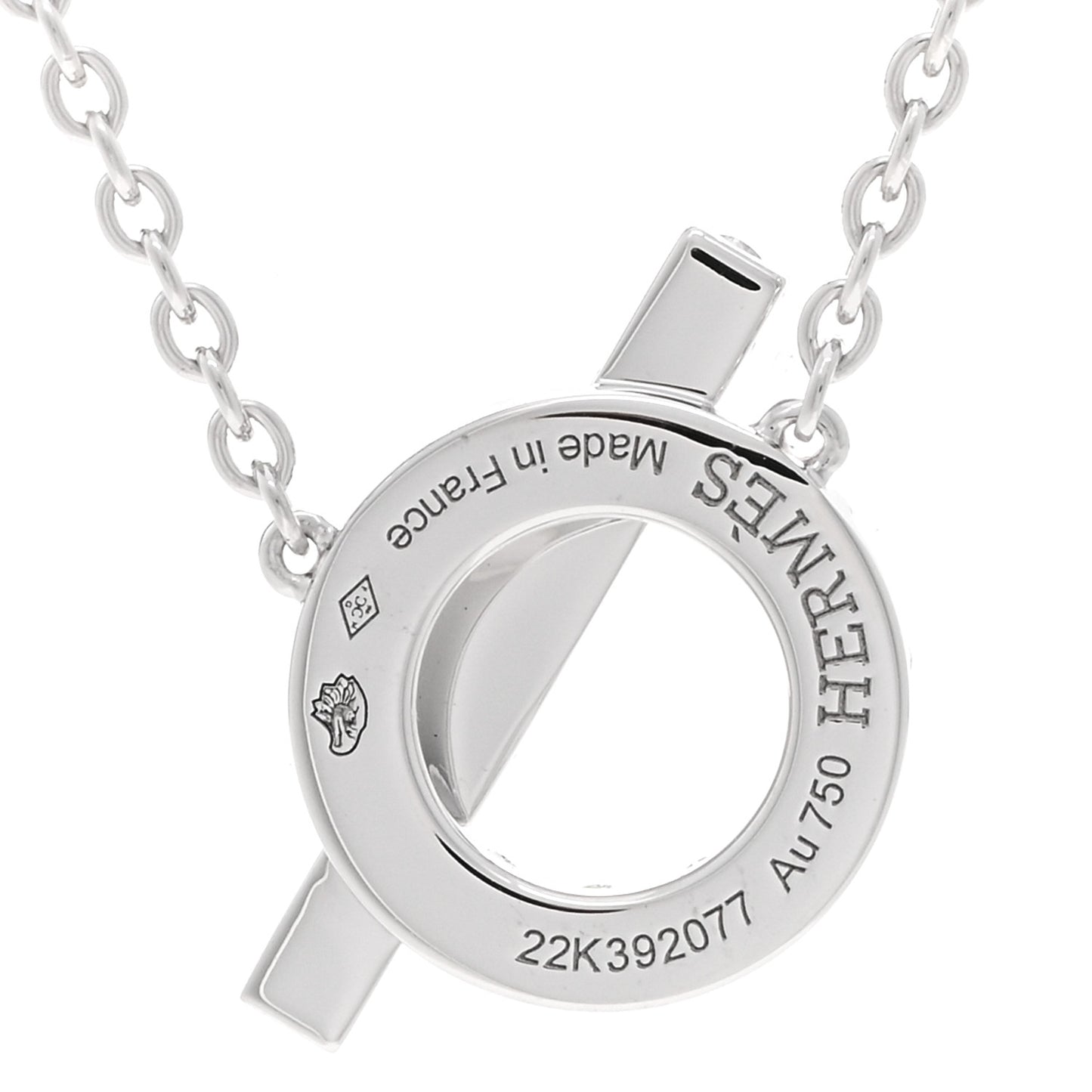 18K White Gold Diamond Finesse Pendant Necklace