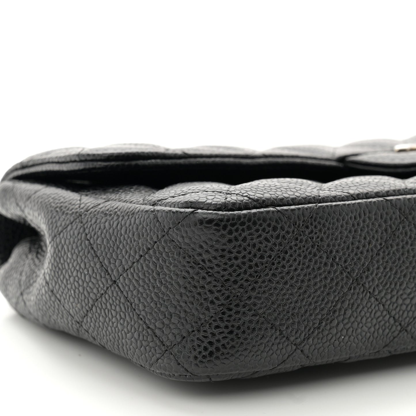 Caviar Quilted East West Flap Black