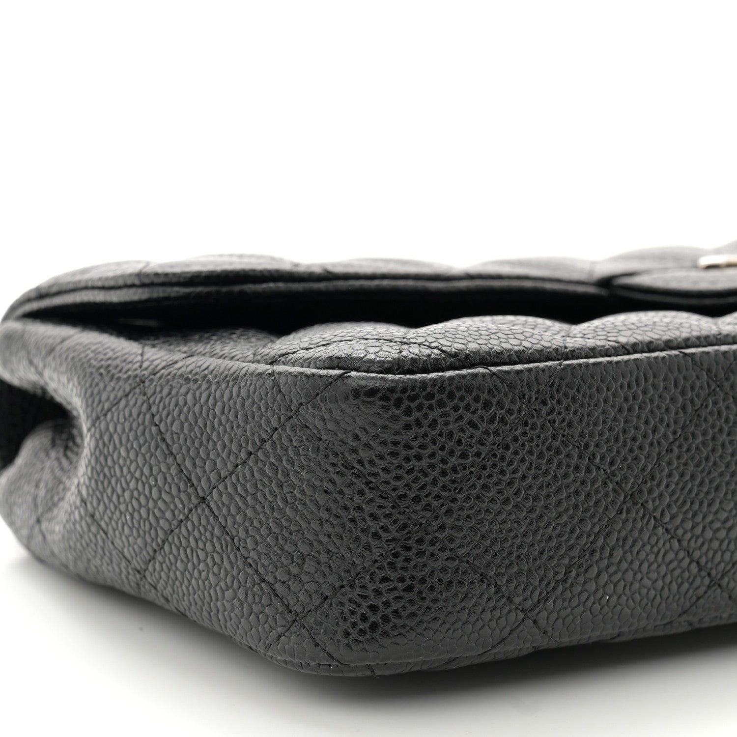 Chanel Caviar Quilted East West Flap Black 9 of 10