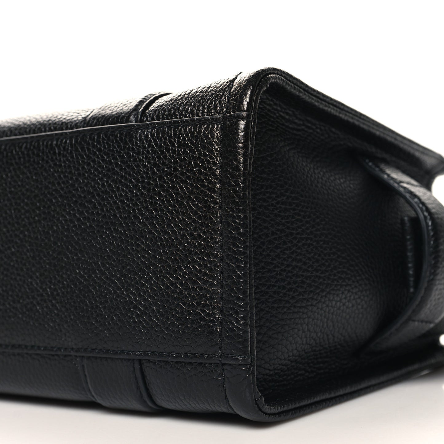 Grained Calfskin Small The Tote Bag Black