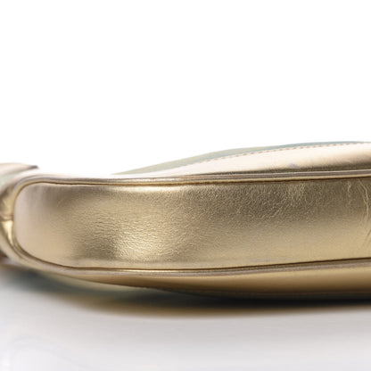 Gucci Metallic Calfskin Jackie O Hobo Gold 7 of 9