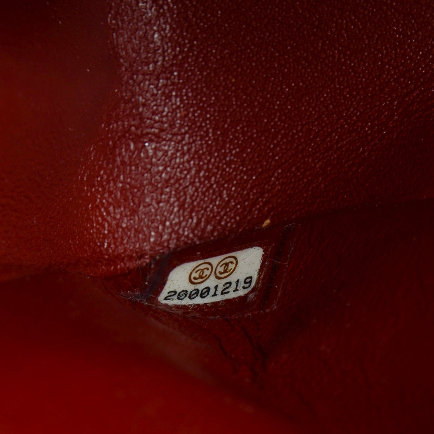 Patent Calfskin Quilted Medium Double Flap Red