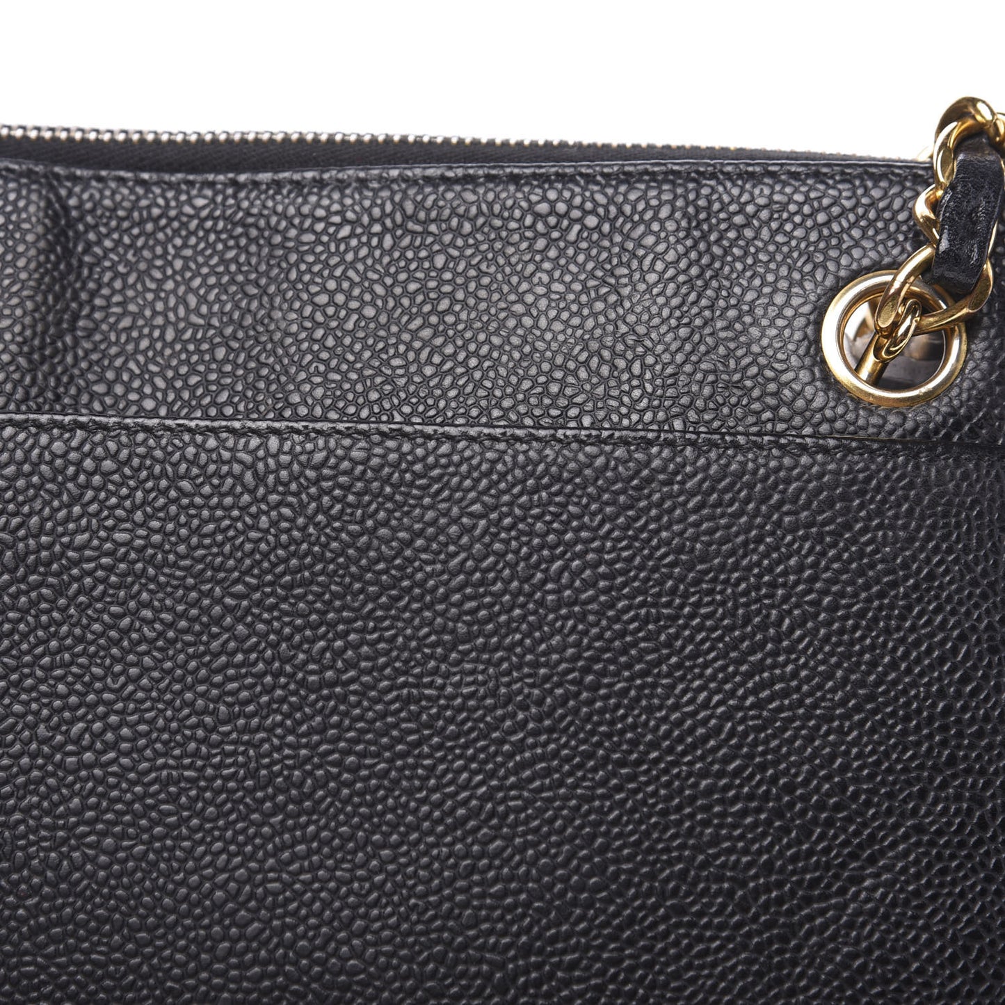 Caviar CC Shoulder Bag Black