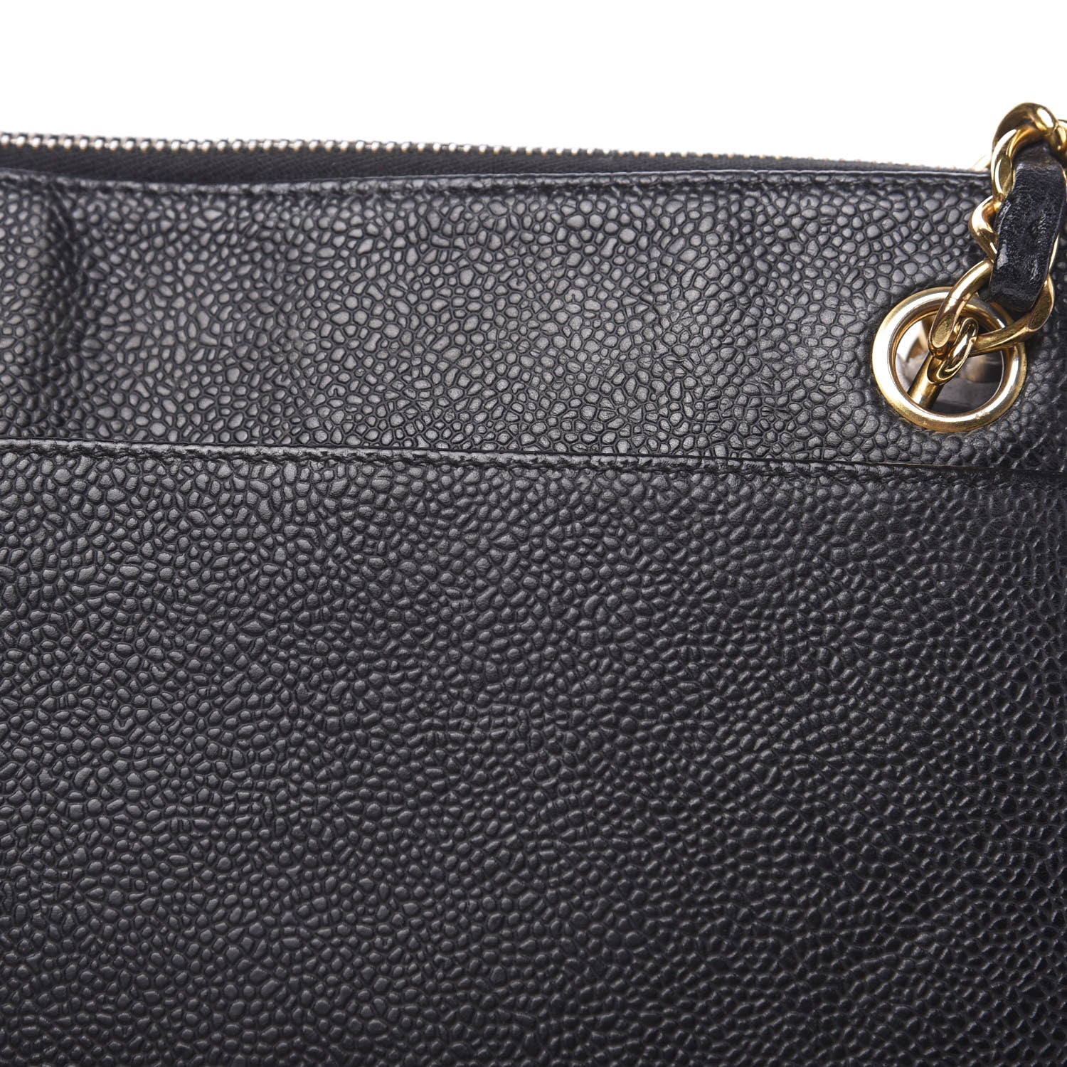Chanel Caviar CC Shoulder Bag Black 10 of 11