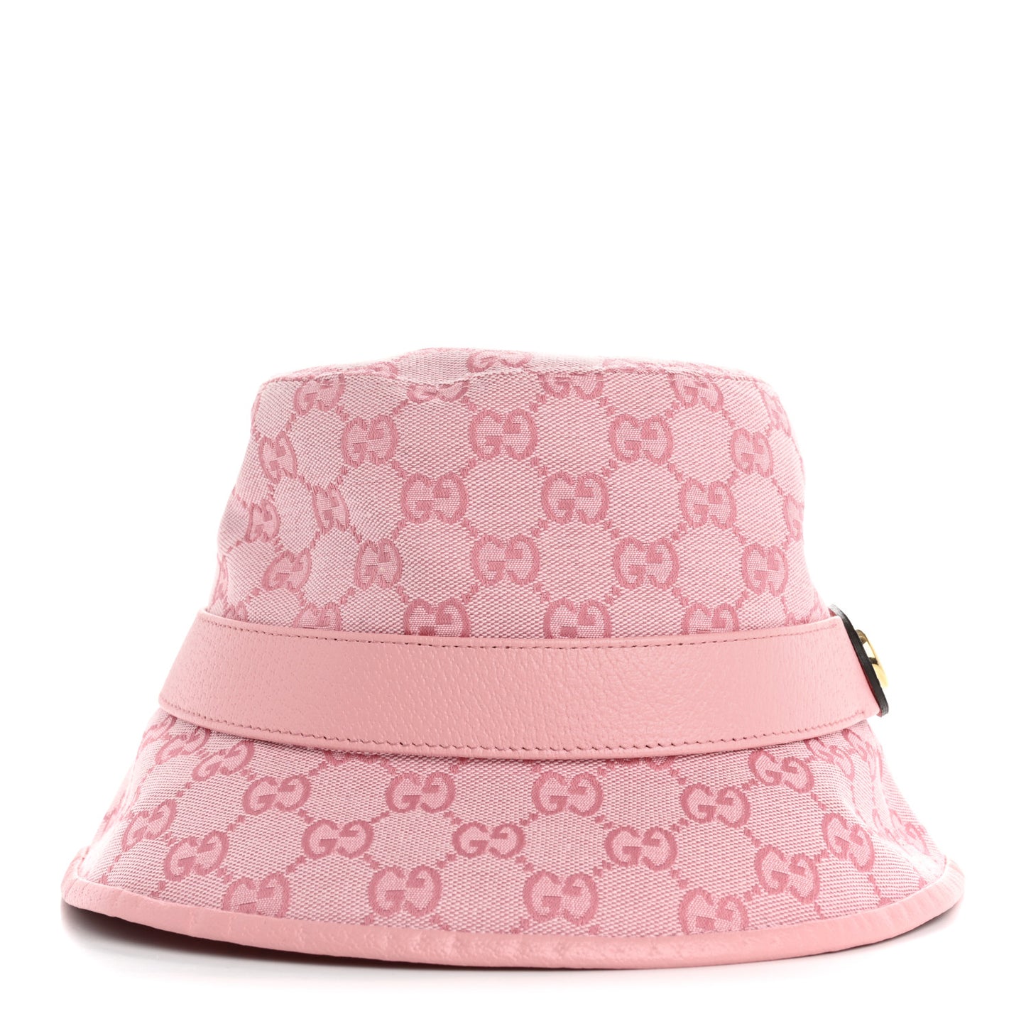 Monogram Textured Dollar Calfskin GG Jago Bucket Hat L Soft Cotton Candy Dark Cotton Candy