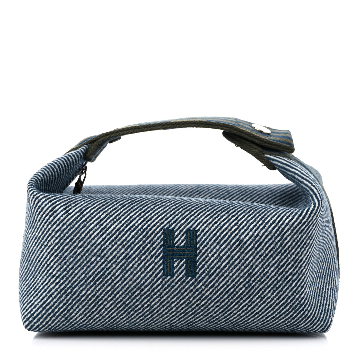 Hermes Wool Small Bride-A-Brac H Natte Pouch Bleu Abysse 1 of 8