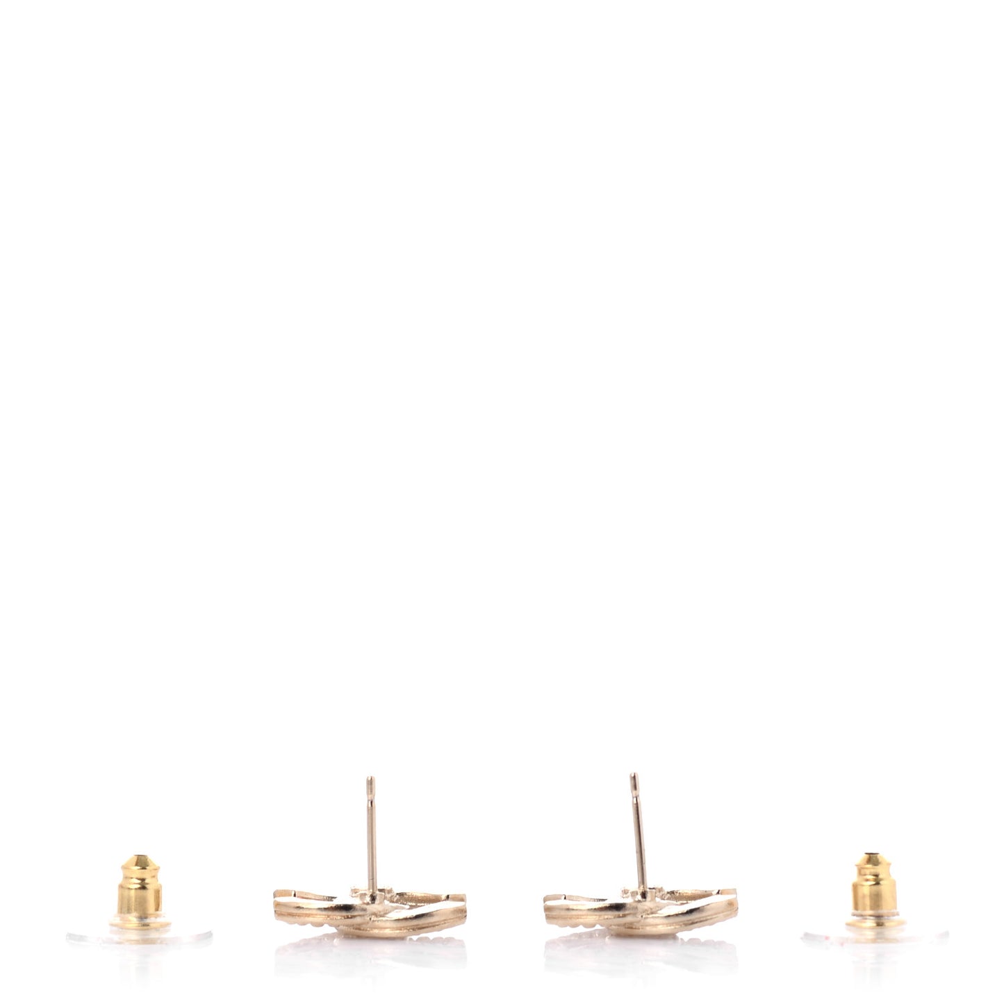 Metal CC Earrings Gold