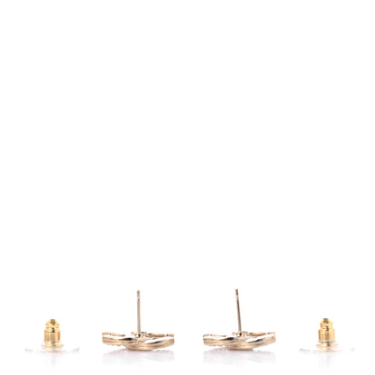 Chanel Metal CC Earrings Gold 3 of 4