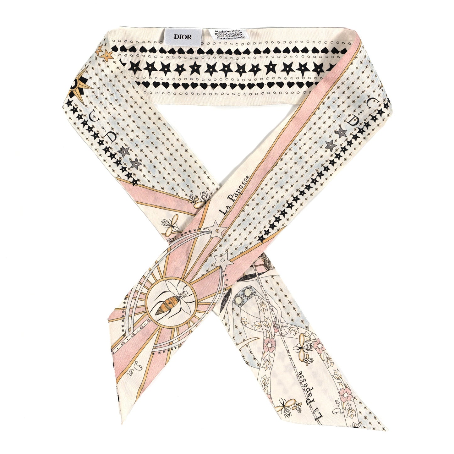 Silk High Priestess Tarot Mitzah Scarf Off White